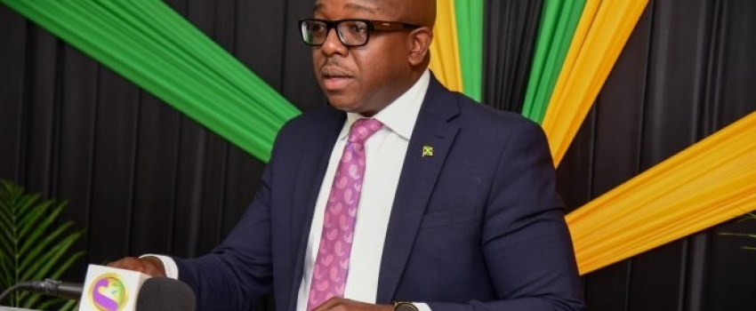 Minister of Agriculture and Fisheries, Hon. Pearnel Charles Jr., addresses a recent Plant Quarantine Exporters’ Forum at the Ministry’s offices in Kingston.