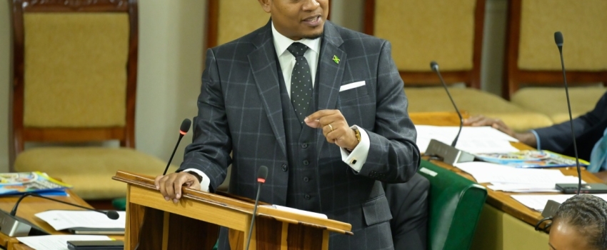 Minister of Agriculture, Fisheries and Mining, Hon. Floyd Green makes his contribution to the 2024/25 Sectoral Debate in the House of Representatives on May 21.