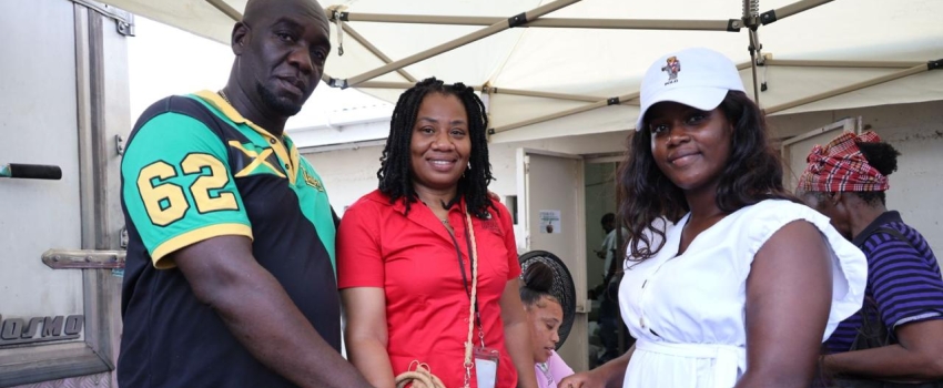 Principal Director, Field Services/Operations (acting) at the Rural Agricultural Development Authority (RADA), Collin Henry and Extension Education Training Specialist at RADA, Alicia Chambers