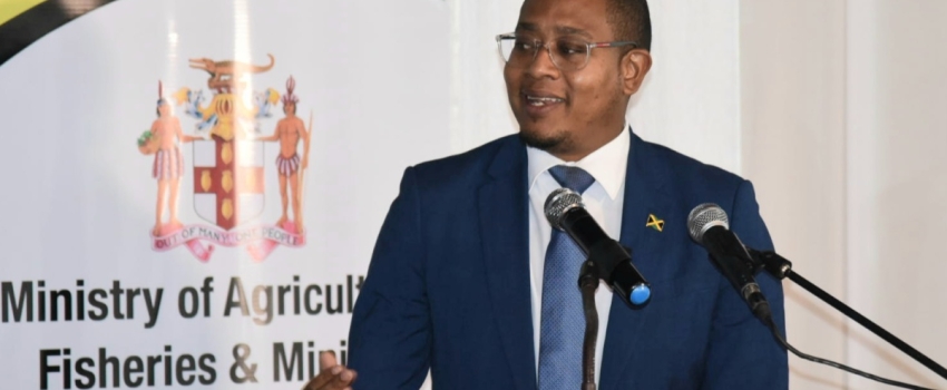 Minister of Agriculture, Fisheries and Mining, Hon. Floyd Green addresses Thursday's (November 2) Plant Quarantine Produce Inspection (PQPI) Accreditation Recognition Ceremony at the Terra Nova All-Suite Hotel in Kingston. 