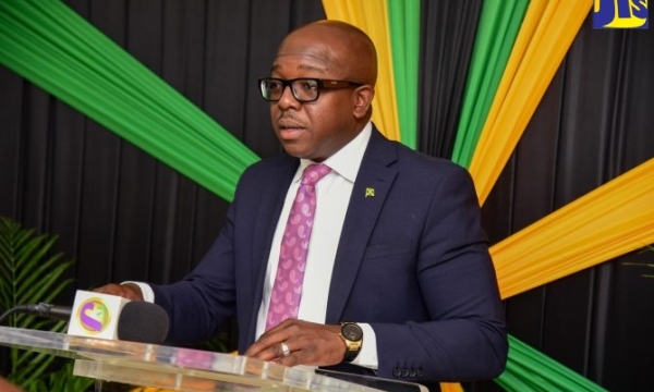 Minister of Agriculture and Fisheries, Hon. Pearnel Charles Jr., addresses a recent Plant Quarantine Exporters’ Forum at the Ministry’s offices in Kingston.