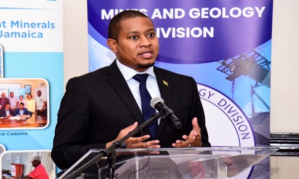Minister of Agriculture, Fisheries and Mining Hon. Floyd Green, addresses the Organization of African, Caribbean and Pacific States-European Union (OACPS-EU), and the United Nations Development Fund (UNDF) conference held on Wednesday (October 18) at the Jamaica Pegasus Hotel in New Kingston.